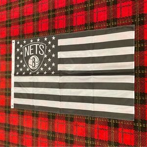 Brand new Brooklyn Nets banner flag